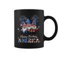 4Th Of July Usa Patriotic Gnomes Happy Birthday America Coffee Mug
