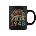 75 Year Old Awesome Since June 1948 75Th Birthday Coffee Mug