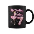 7Th Birthday Girls Flamingo 7 Years Old Tropical Flamingo Coffee Mug