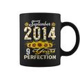 9 Year Old Born In September 2014 Floral 9Th Birthday Coffee Mug 9 Year Old Born In September 2014 Floral 9Th Birthday Coffee Mug