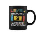9Th Birthday Boy Level 9 Unlocked Awesome 2014 Video Gamer Coffee Mug
