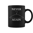 Never Again Metal Wire Clothes Hanger Coffee Mug