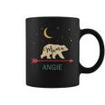 Angie Name Personalized Retro Mama Bear Coffee Mug