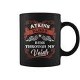 Atkins Blood Runs Through My Veins Family Christmas Coffee Mug