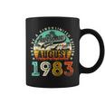 August 1983 Vintage 40 Years Old Retro 40Th Birthday Gifts 40Th Birthday Funny Gifts Coffee Mug