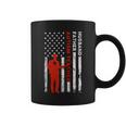 Autism Teacher Husband Dad Vintage Usa Flag American Fathers Gift For Women Coffee Mug