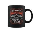 Beasley Blood Runs Through My Veins Family Christmas Coffee Mug