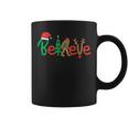 Believe Bigfoot Sasquatch Santa Reindeer Christmas Tree Coffee Mug