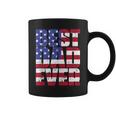 Best Dad Ever With Us American Flag Gift For Fathers Day Coffee Mug