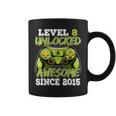 Birthday Boy Video Game Level 8 Unlocked Awesome Since 2015 Coffee Mug