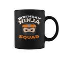 Birthday Ninja Squad Mom Dad Crew Siblings Team Matching Coffee Mug