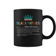 Black Father Noun Fathers Day African American Black Father Coffee Mug