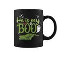 He Is My Boo Halloween Costume Zombie Matching Couple Coffee Mug