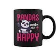 Boys Pandas Make Me Happy Panda Bear Coffee Mug
