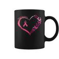 Breast Cancer I'm A Survivor Pink Butterfly Heart Awareness Coffee Mug