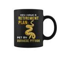 Burmese Python Retirement For Snake Owners Coffee Mug
