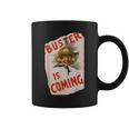 Buster Is Coming Creepy Vintage Shoe Advertisement Coffee Mug