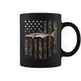 Camo American Flag Cobia Fishing 4Th Of July Coffee Mug