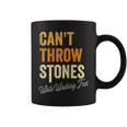Cant Throw Stones While Washing Feet Religious Christian Coffee Mug