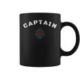 Captain Ships Wheel And Anchor Sailing Boat Coffee Mug