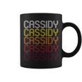 Cassidy Retro Wordmark Pattern Vintage Style Coffee Mug