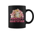 Cat Forklift Certified Funny For Men Women Coffee Mug