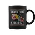 Cats For Everybody Christmas Cat Lover Ugly Sweater Coffee Mug
