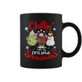 Chilling With My First Grade Snowmies Teacher Christmas Coffee Mug