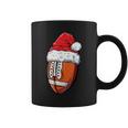 Christmas Football Ball Santa Hat Xmas Boys Team Sport Coffee Mug