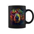 Colorful Grizzly Bear Closeup Coffee Mug
