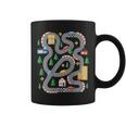 Cool Playmat Car Race Track On Back Cute Toddler Coffee Mug