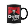 Cowboy Killer Funny Wild Vintage Western Rodeo Bull Skull Rodeo Funny Gifts Coffee Mug
