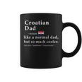 Croatian Dad Definition Fathers Day Gift Flag Coffee Mug