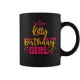 Cute Personalized Kitty Of The Birthday Girl Matching Family Coffee Mug