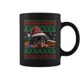 Cute Rottweiler Dog Lover Santa Hat Ugly Christmas Sweater Coffee Mug