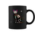 Day Of The Dead Cat Dia De Los Muertos Cat Sugar Skull Coffee Mug