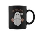 Dead Lift Embroidery Ghost Halloween Cute Boo Gym Weights Coffee Mug