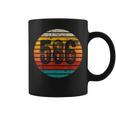 Distressed Vintage Sunset 586 Area Code Coffee Mug