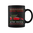 Drifting Through The Snow Ugly Christmas Sweater Tree Car Coffee Mug
