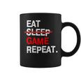 Eat Sleep Game Repeat Board Video Gamer Coffee Mug