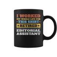 Editorial Assistant Retired Retirement Coffee Mug