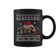 English Bulldog Ugly Christmas Sweater Xmas Coffee Mug