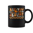 Are You Fall-O-Ween Jesus Pumpkin Christian Halloween Groovy Coffee Mug