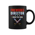Fireworks Director I Run You Run Happy 4Th Of July Usa Flag Coffee Mug