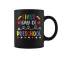 First Day Of Preschool Back To School Teacher Students Coffee Mug