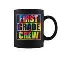 First Grade Crew Retro Groovy Vintage Back To School Coffee Mug