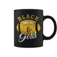Football Game Day Black And Gold Costume For Football Lover Coffee Mug
