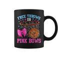 Free Throws Or Pink Bows Pregnancy Basketball Pink Or Blue Coffee Mug