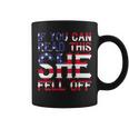 Funny Biker If You Can Read This She Fell Off Quote On Back Gift For Mens Coffee Mug