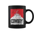 Funny Cowboy Killer Western Rodeo Skeleton Bull Horn Skull Rodeo Funny Gifts Coffee Mug